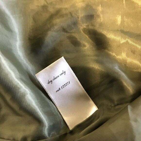 Francesca's Blue Rain Womens Full Zip Olive Green Jacket Style 31396fr Sz Large - Picture 10 of 12